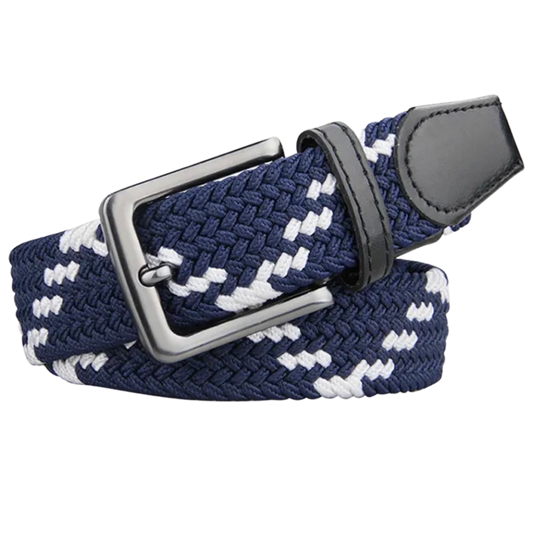 Blue & White Stretch Belt