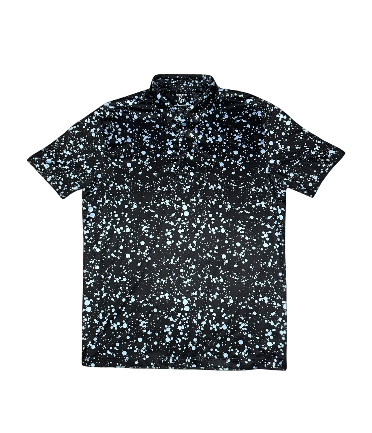 Blue Paint Splatter Men's Golf Polo